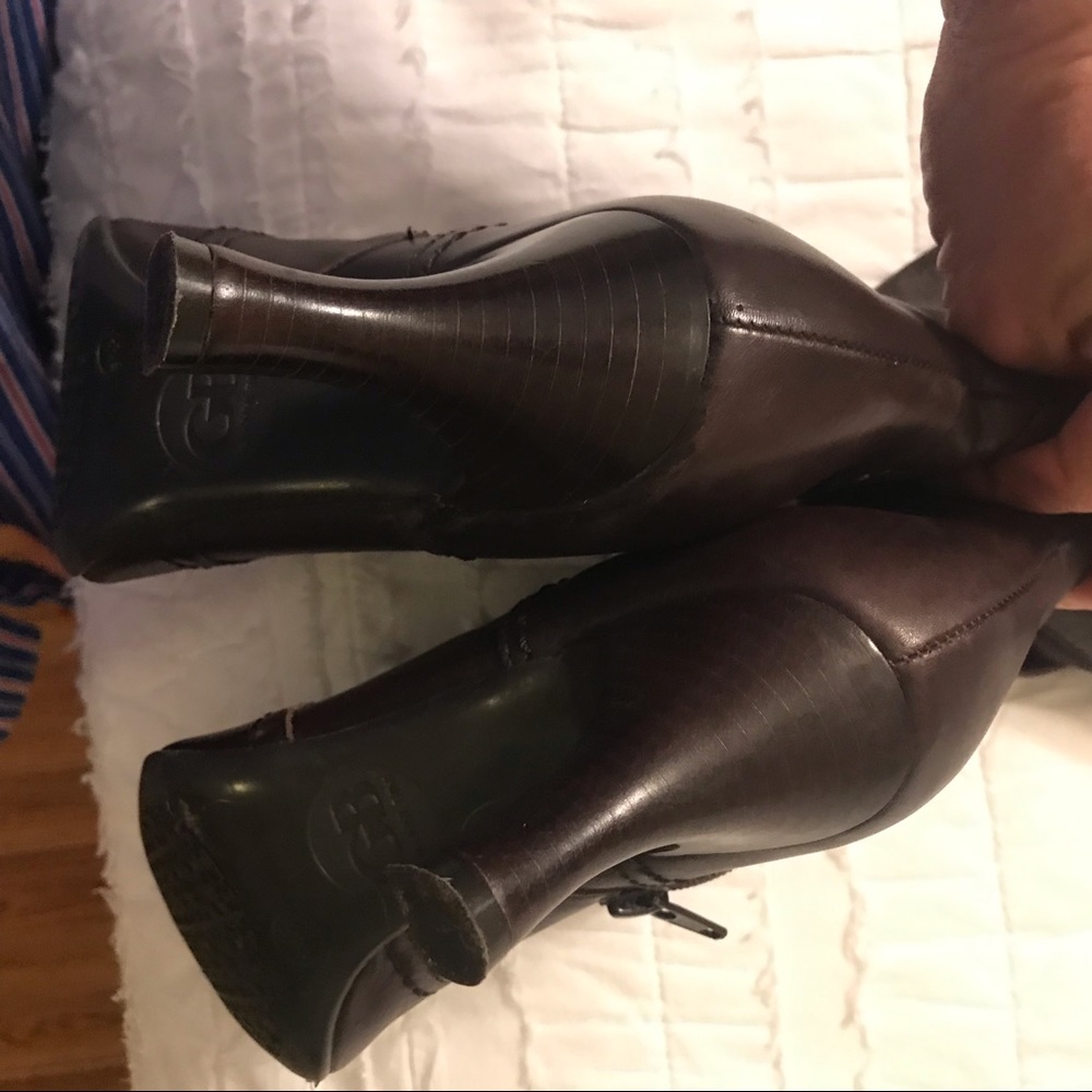 Gianni Bini Brown Leather Boots - Picture 6 of 6
